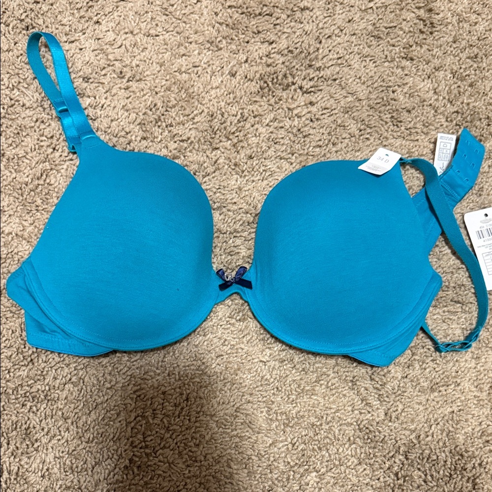 Blue Underwire tshirt  Bra 34D